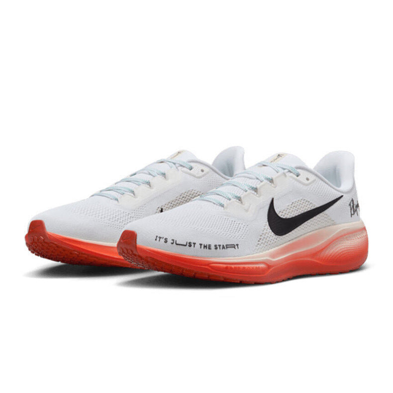 Nike Pegasus 41 Running Shoes in White Orange HJ7037-100 - product image from the listing.