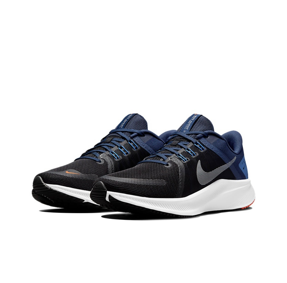 Nike Quest 4 Running Shoes in Black Blue DA1105-004 - product image from the listing.