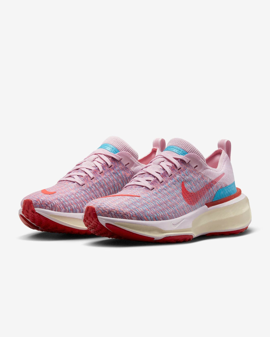 Women's Nike ZoomX Invincible Run Flyknit 3 Road Running Shoes Pink - product image from the listing.