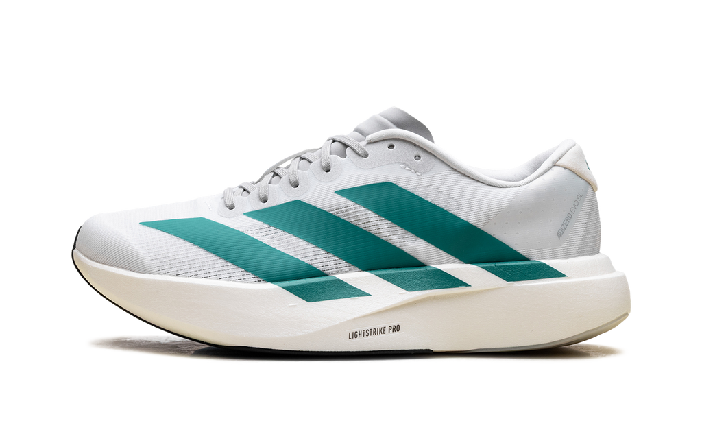 "White Pure Teal" adiZero EVO SL JS4451 - product image from the listing.