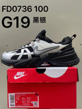Nike V2K Run FD0736-100 Sneakers in Black and Silver - product image from the listing.