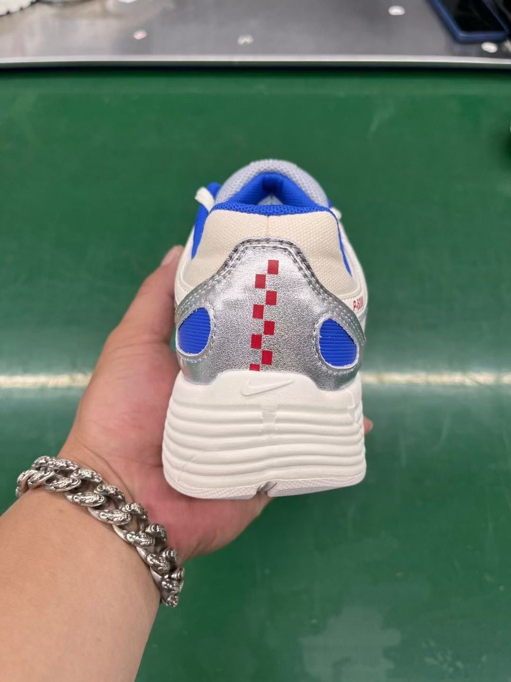 Nike P-6000 Sneakers in White Blue CJ7789-162 - product image from the listing.