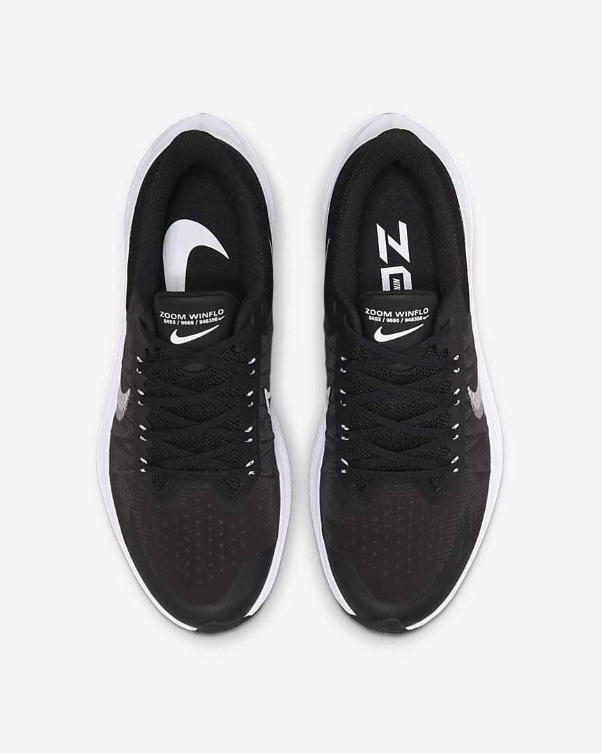 Nike Zoom Winflo 8 Running Shoes in Black White CW3419-006 - product image from the listing.
