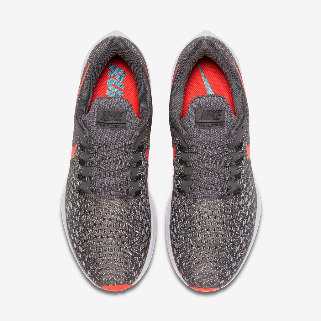 Nike Air Zoom Pegasus 35 Shoes for Running, Grey/Crimson 942851-006 - product image from the listing.