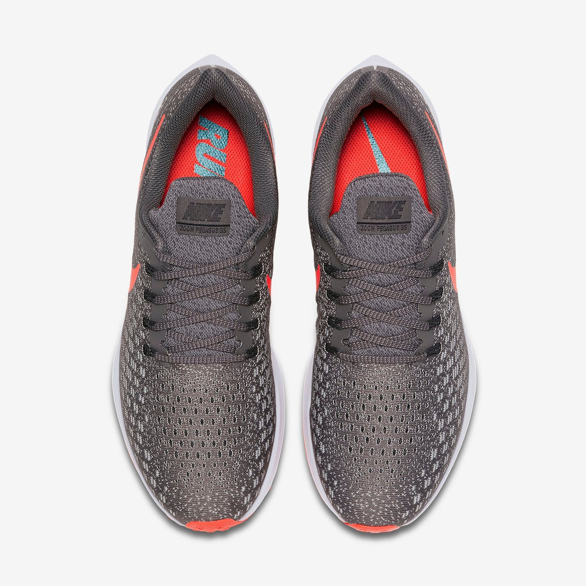 Nike Air Zoom Pegasus 35 Shoes for Running, Grey/Crimson 942851-006 - product image from the listing.