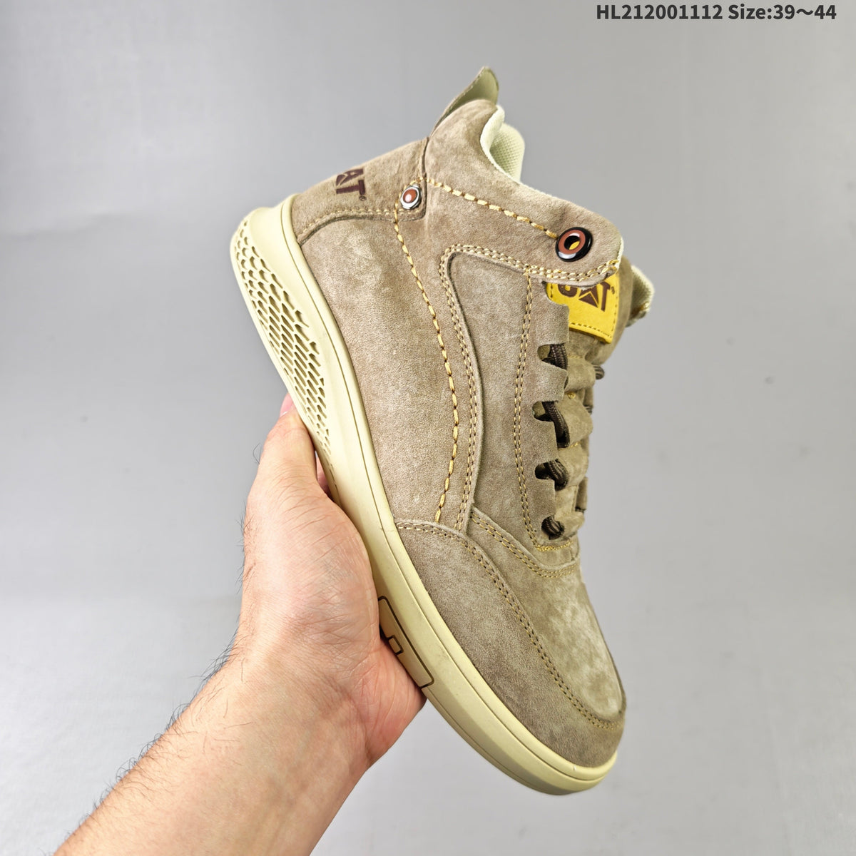 Taupe CAT Footwear High-Top Casual Boots - product image from the listing.