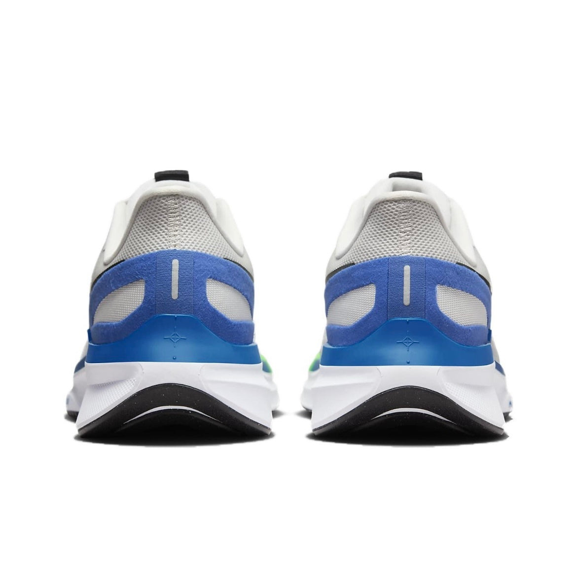Nike Structure 25 Road Running Shoes in White Blue DJ7883-104 - product image from the listing.