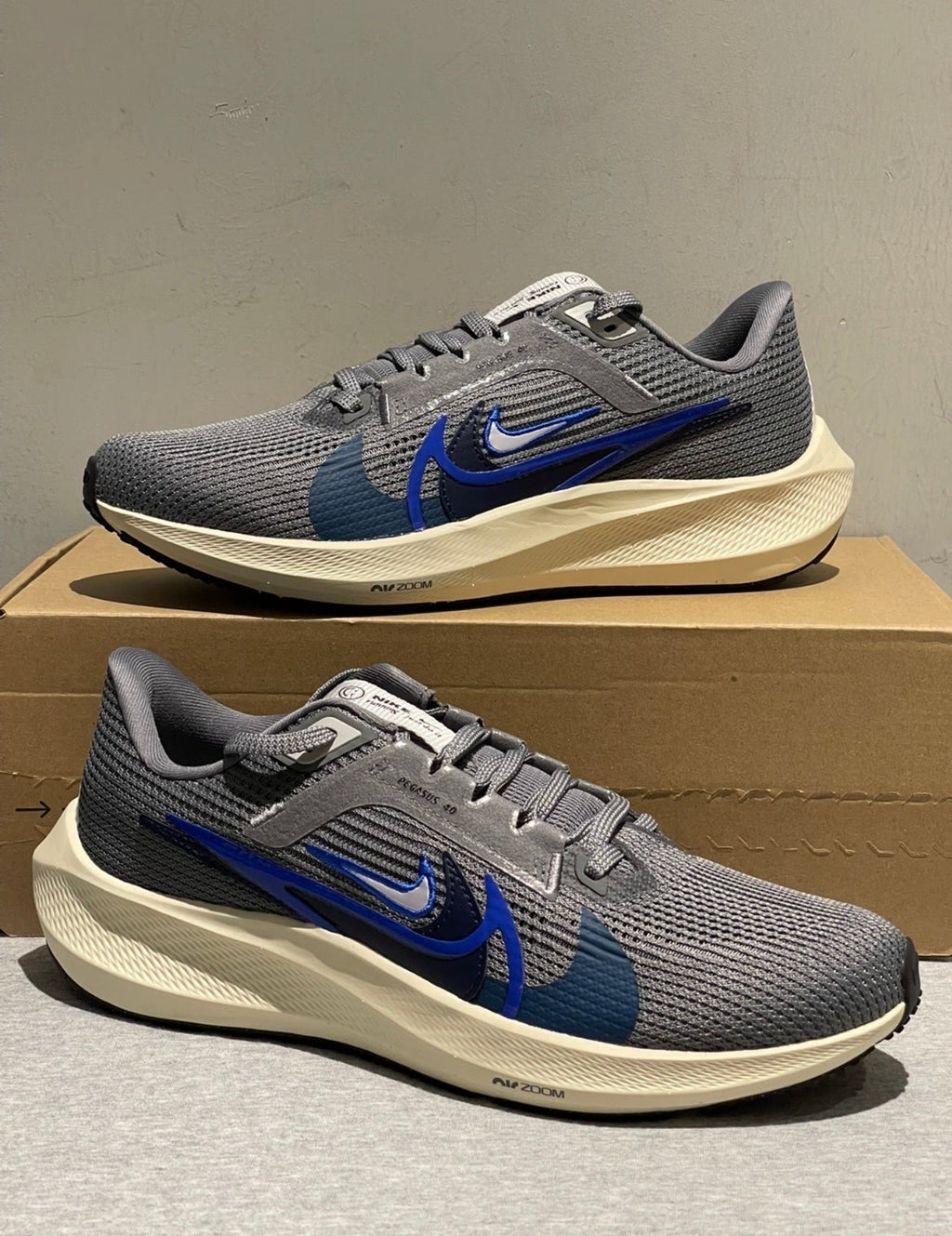 Nike Air Zoom Pegasus 40 PRM Running Shoes in Gray FB7179-002 - product image from the listing.