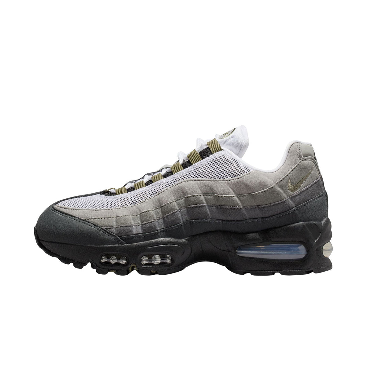 Nike Air Max 95 OG (Black/medium Olive-white-reflect Silver) for Women - product image from the listing.