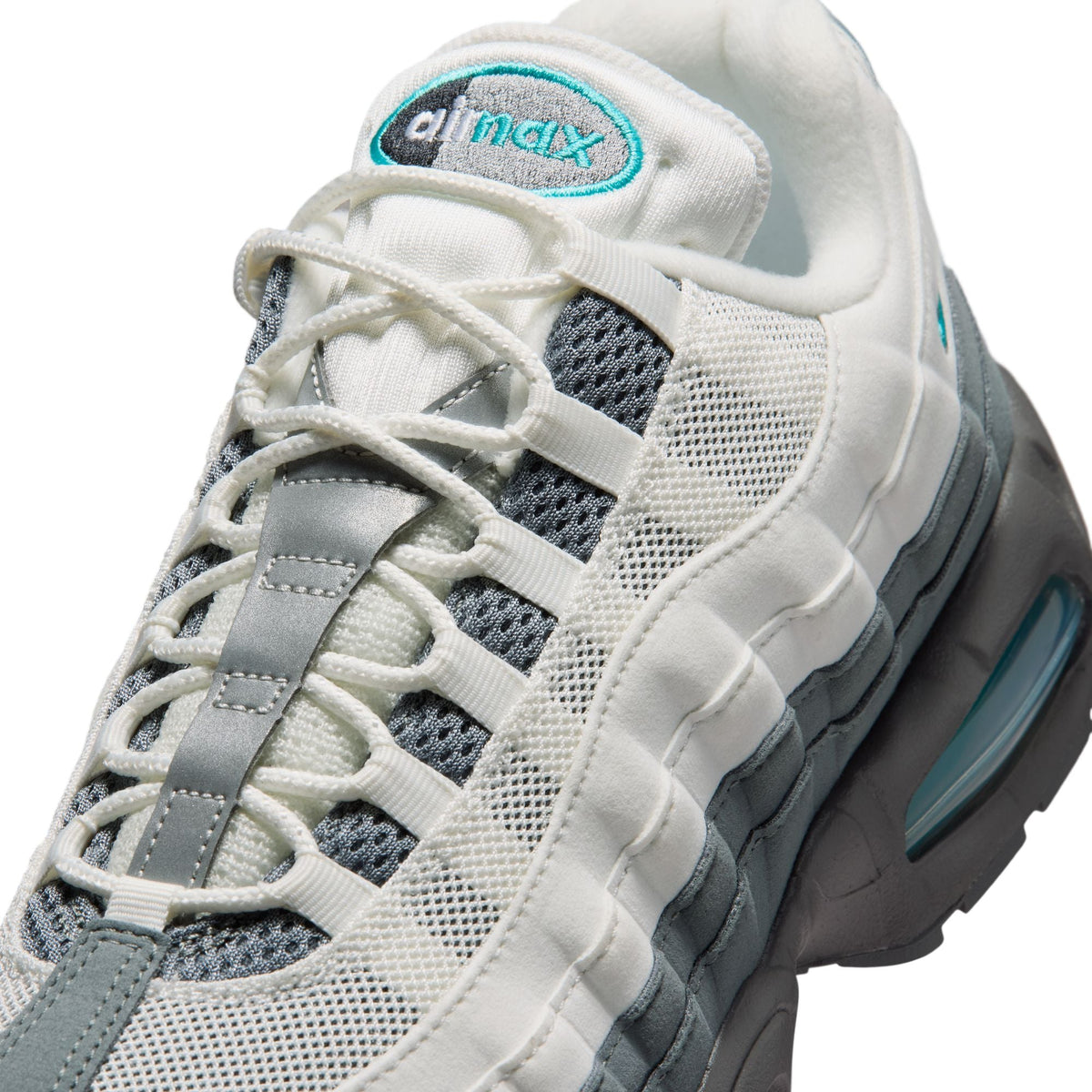Summit White/Dusty Cactus - Nike Air Max 95 Big Bubble - product image from the listing.
