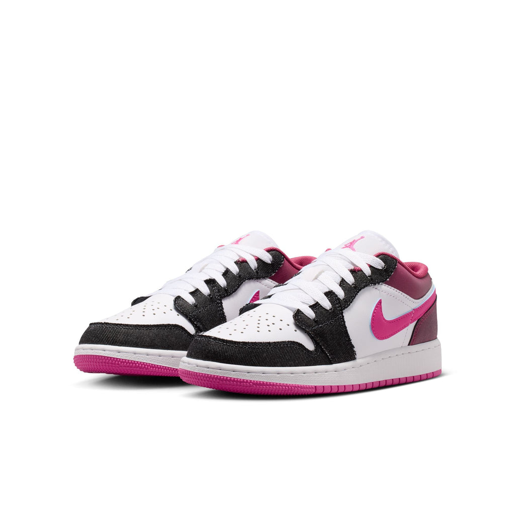 Off Noir/ Desert Pink-White - Air Jordan 1 Low SE (GS) - product image from the listing.