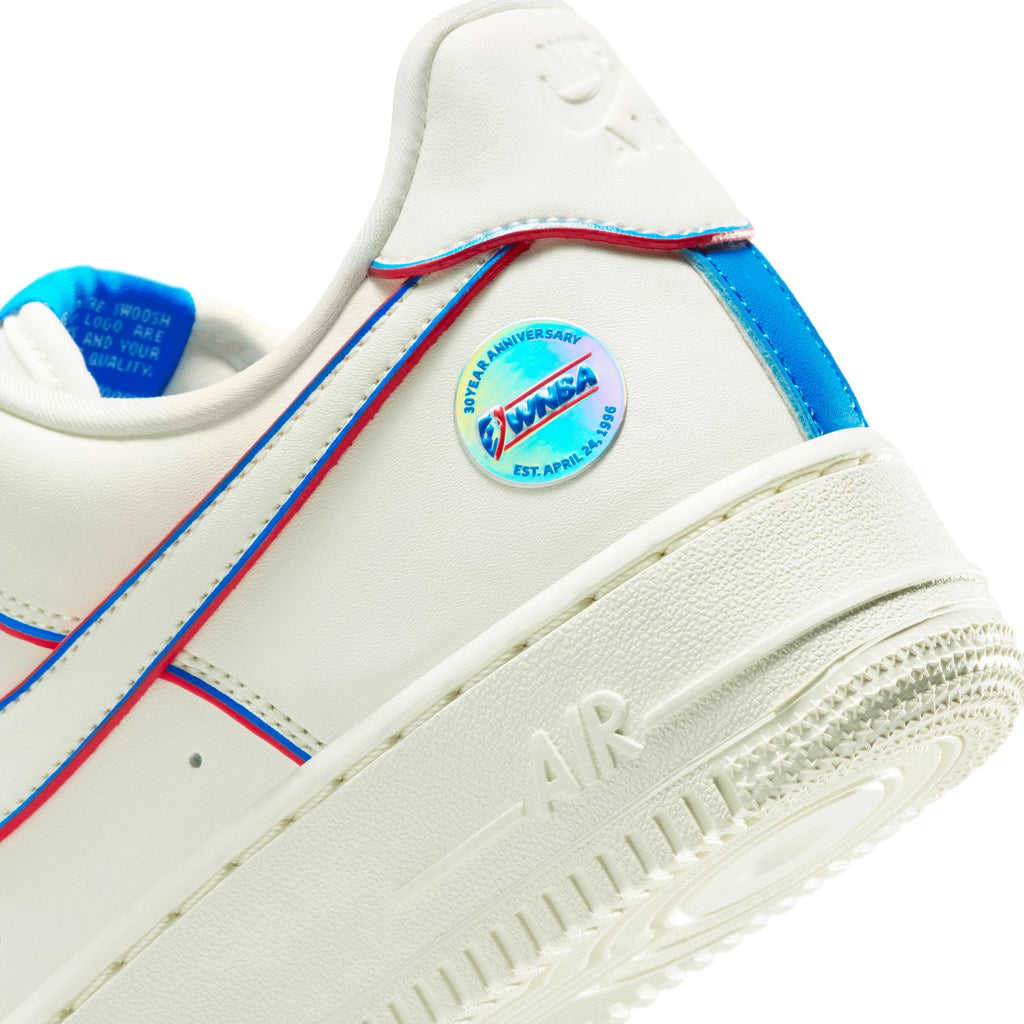 Women's Nike Air Force 1 '07 WNBA 30th (Sail/Multi-Color-Action Red) - product image from the listing.