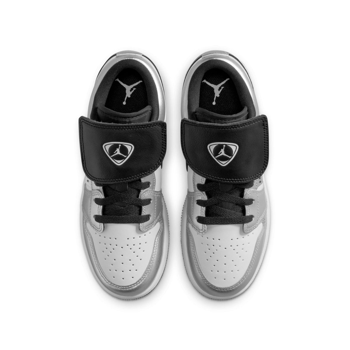 Air Jordan 1 Low SE BG in White/Black-White - product image from the listing.