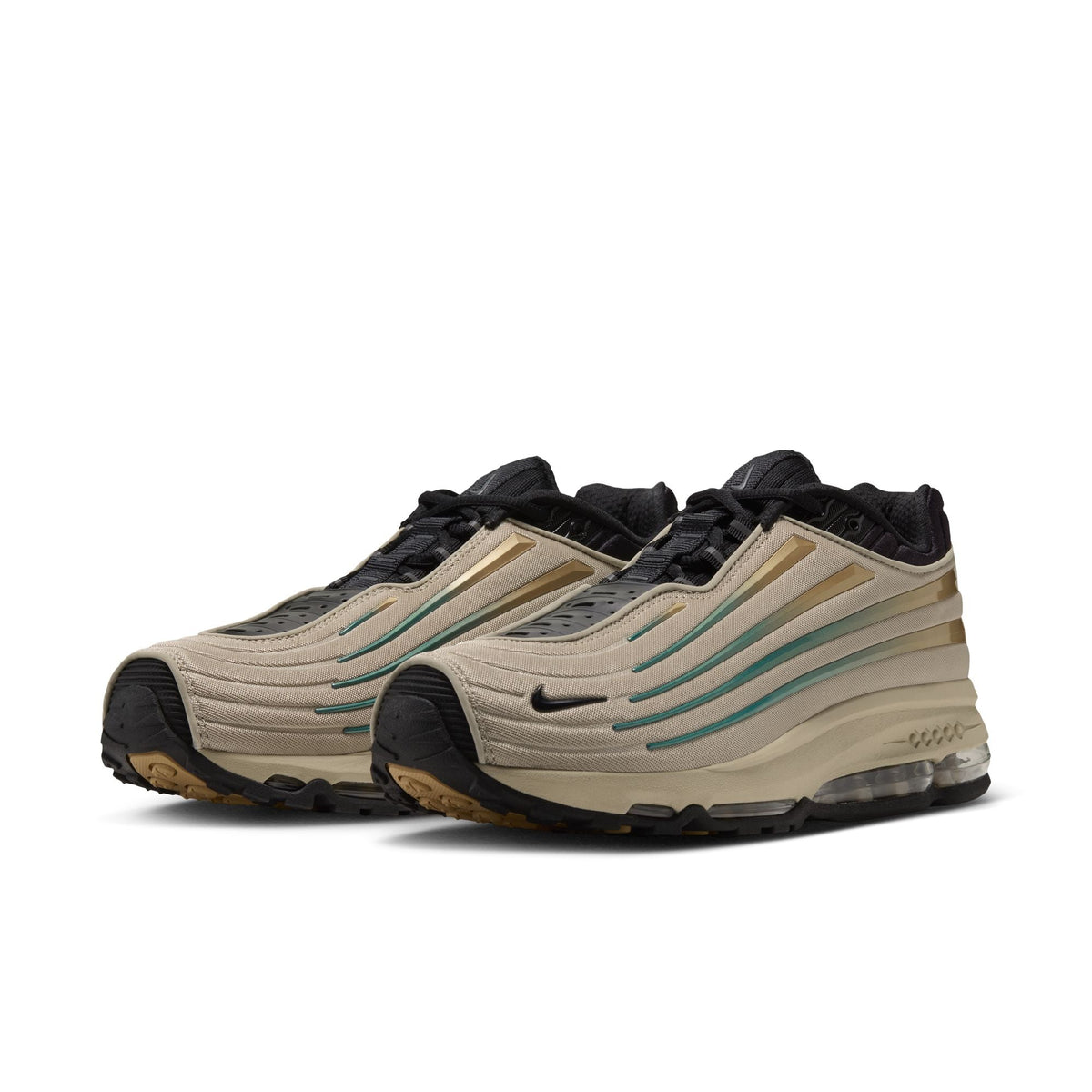 Nike Air Max Ecstasy Plus in Desert Khaki/Black - product image from the listing.