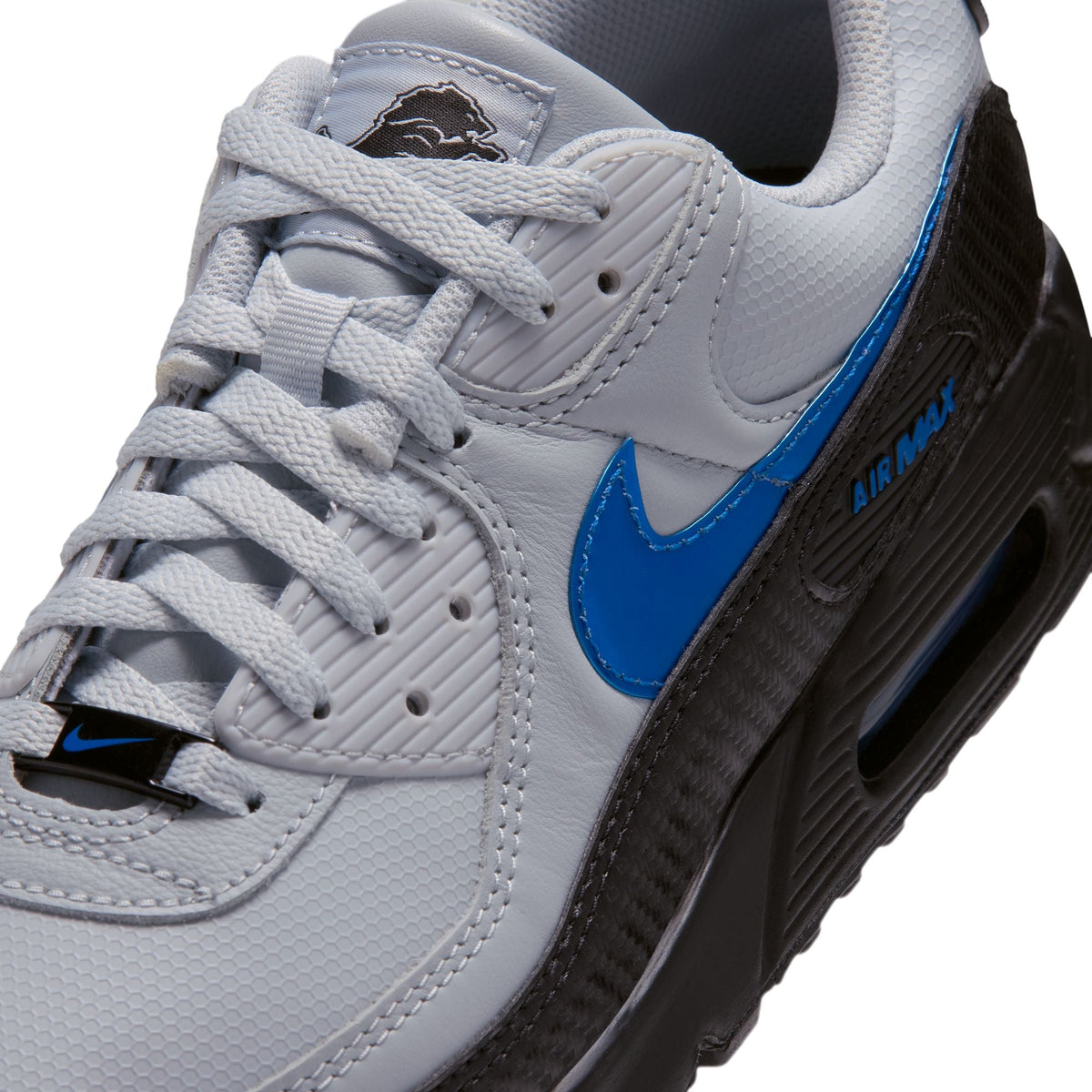 Field Silver/Blue Spark-Black - Nike NFL Rivalry Air Max 90 LIONS - product image from the listing.