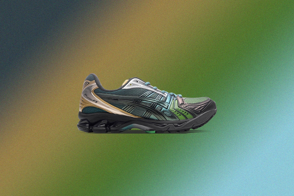 Gradation Green/Green - Asics x P.ANDRADE Gel-Kayano 14 - product image from the listing.
