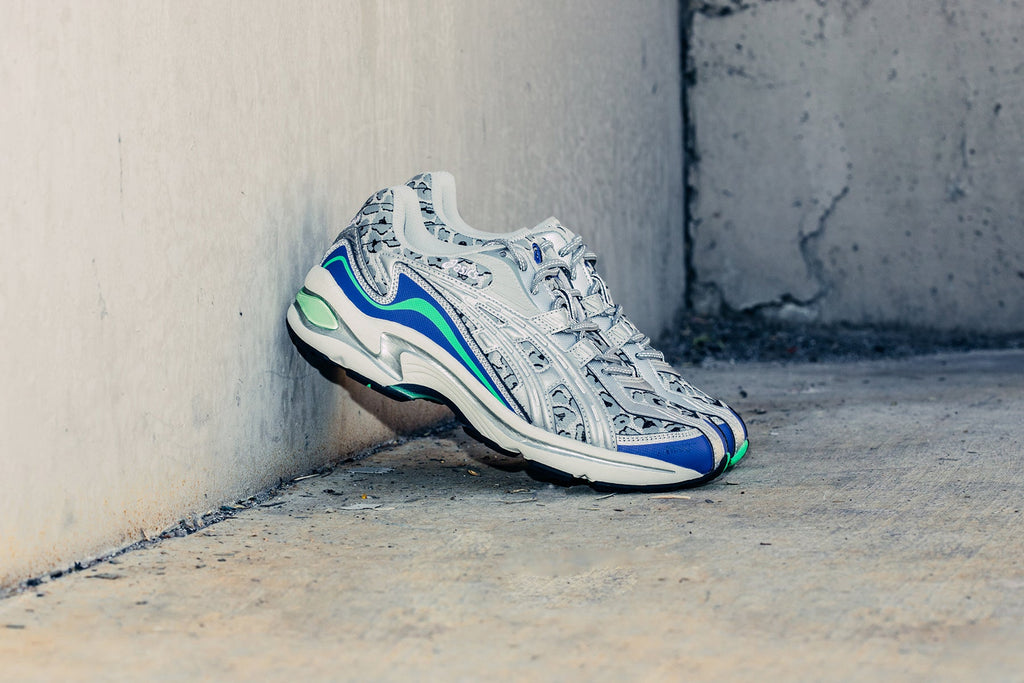 Asics x Awake NY Gel-Preleus in Cool Grey/Silver - product image from the listing.