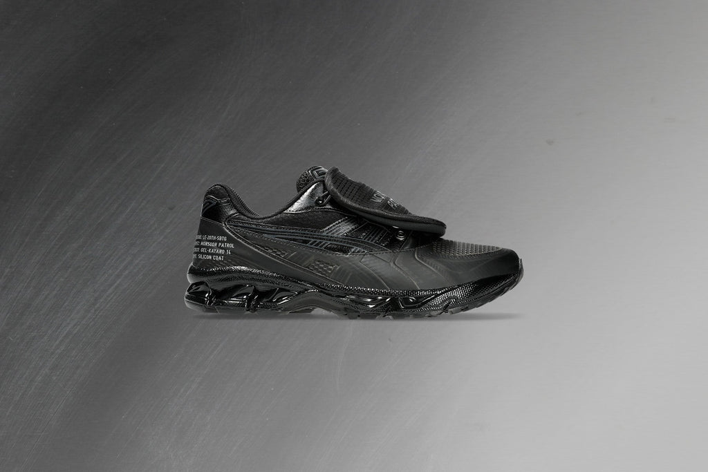 Asics x SBTG x Limited Edt Gel-Kayano 14 in Black/Black - product image from the listing.