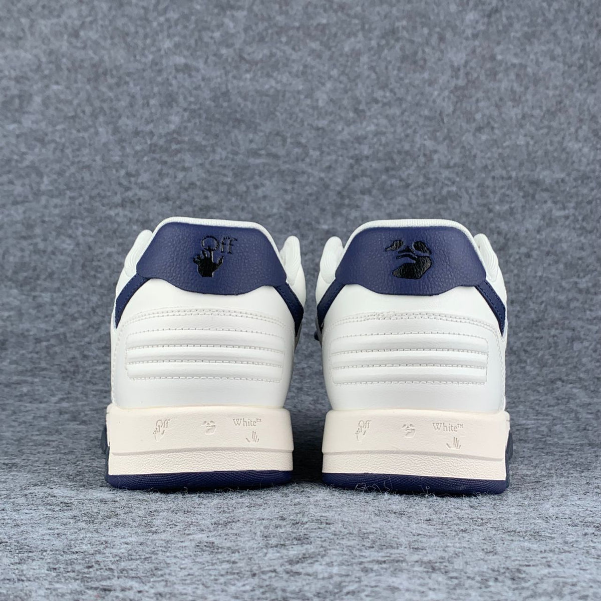 "White White Navy Blue" Off-White Out of Office - product image from the listing.