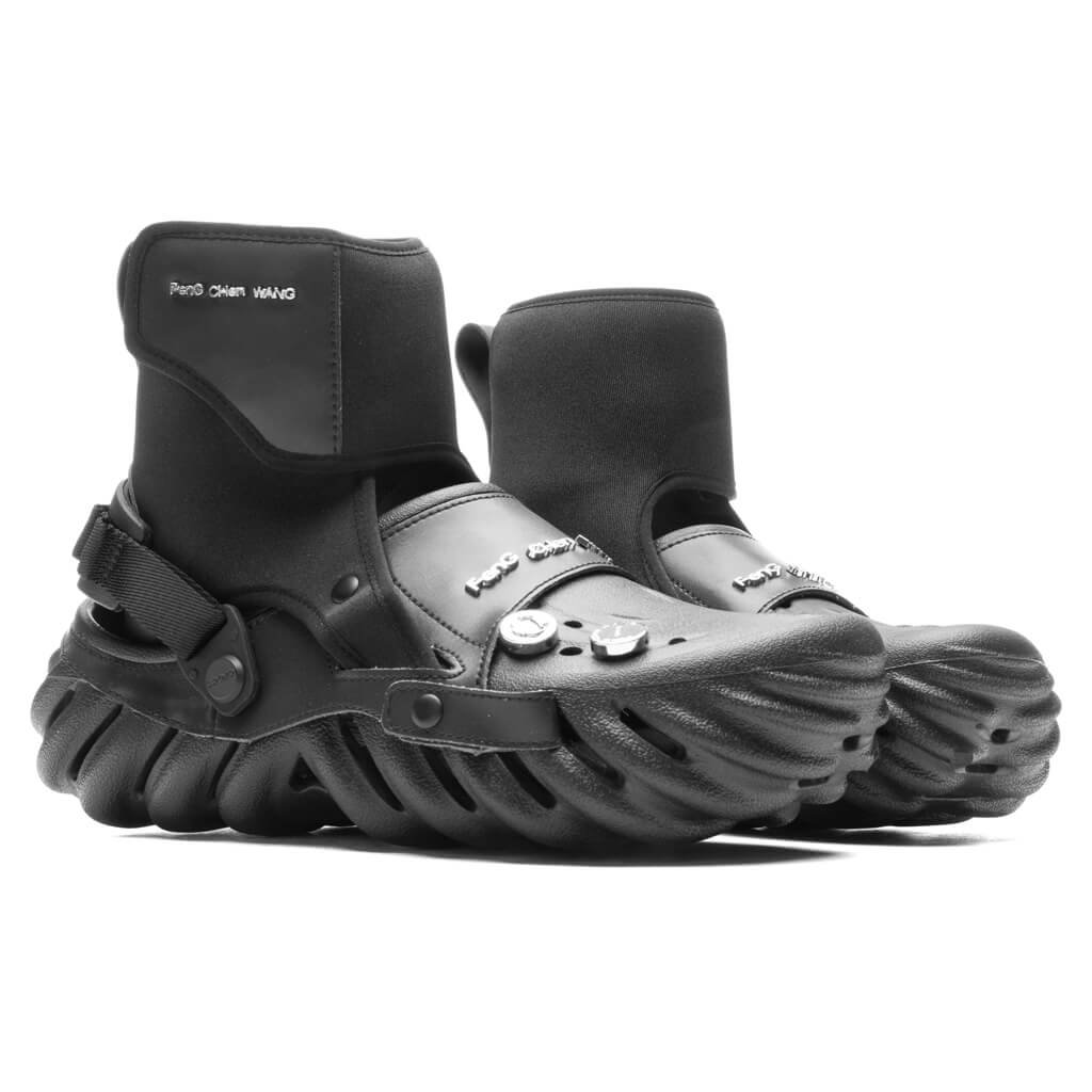 Crocs x Feng Chen Wang Echo Clog in Black - product image from the listing.
