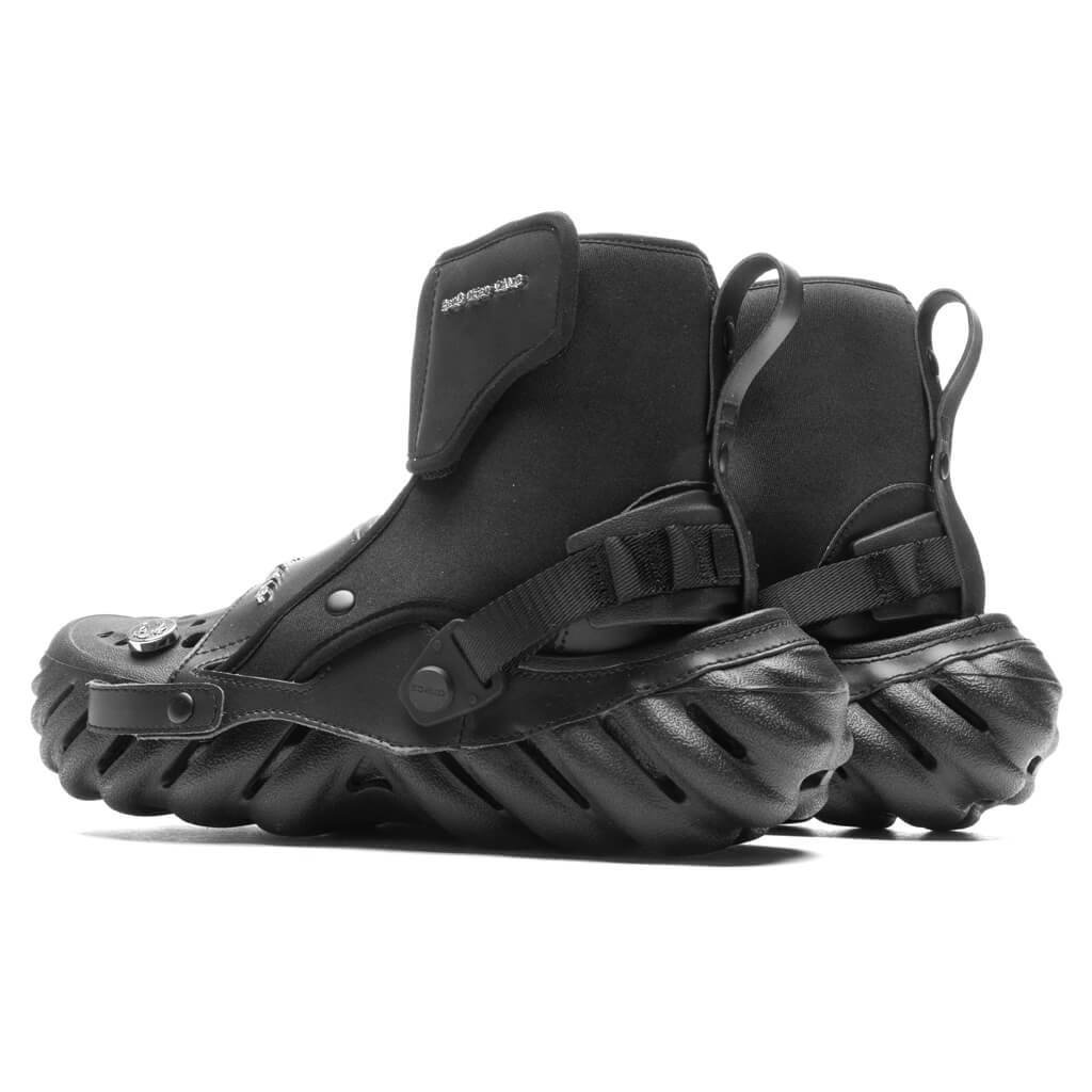 Crocs x Feng Chen Wang Echo Clog in Black - product image from the listing.