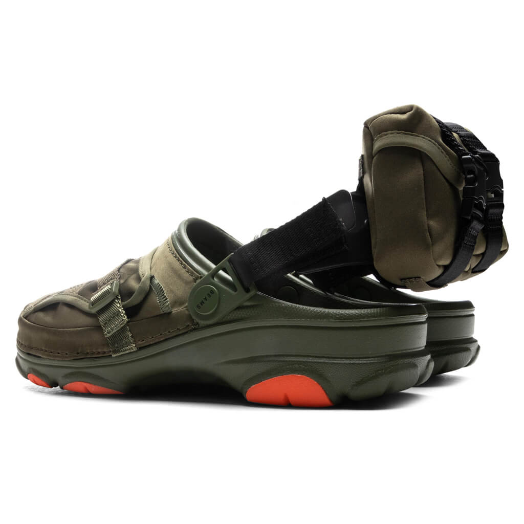 Army Green - Crocs x Beams Classic All Terrain Military Clog - product image from the listing.