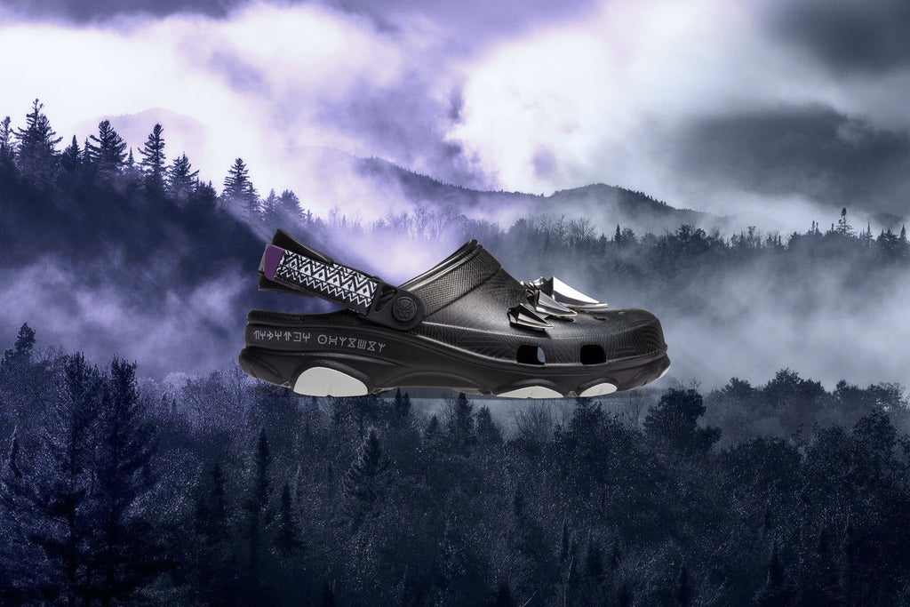 Crocs x Black Panther 2 All Terrain Clog in Black - product image from the listing.