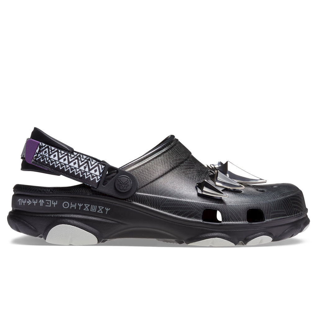 Crocs x Black Panther 2 All Terrain Clog in Black - product image from the listing.
