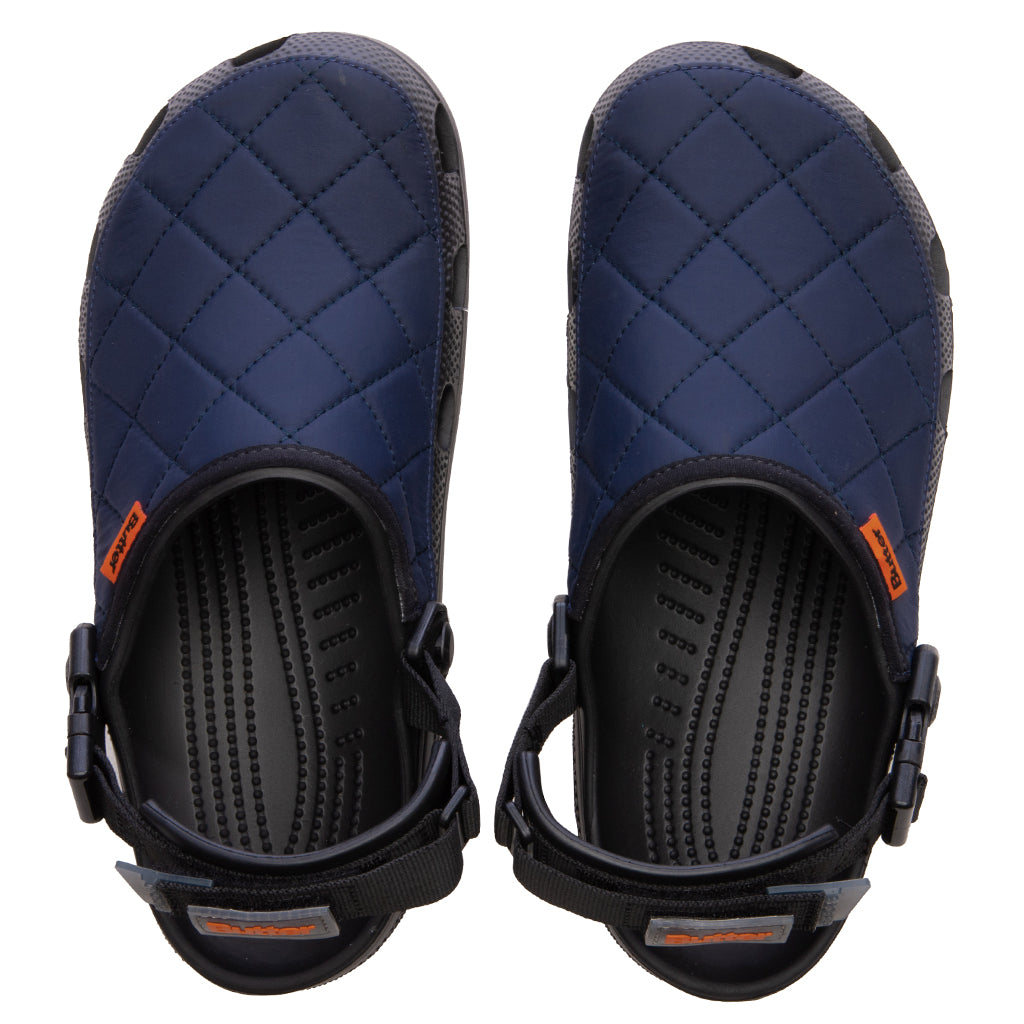 Crocs x Butter Classic Clog in Black/Navy - product image from the listing.