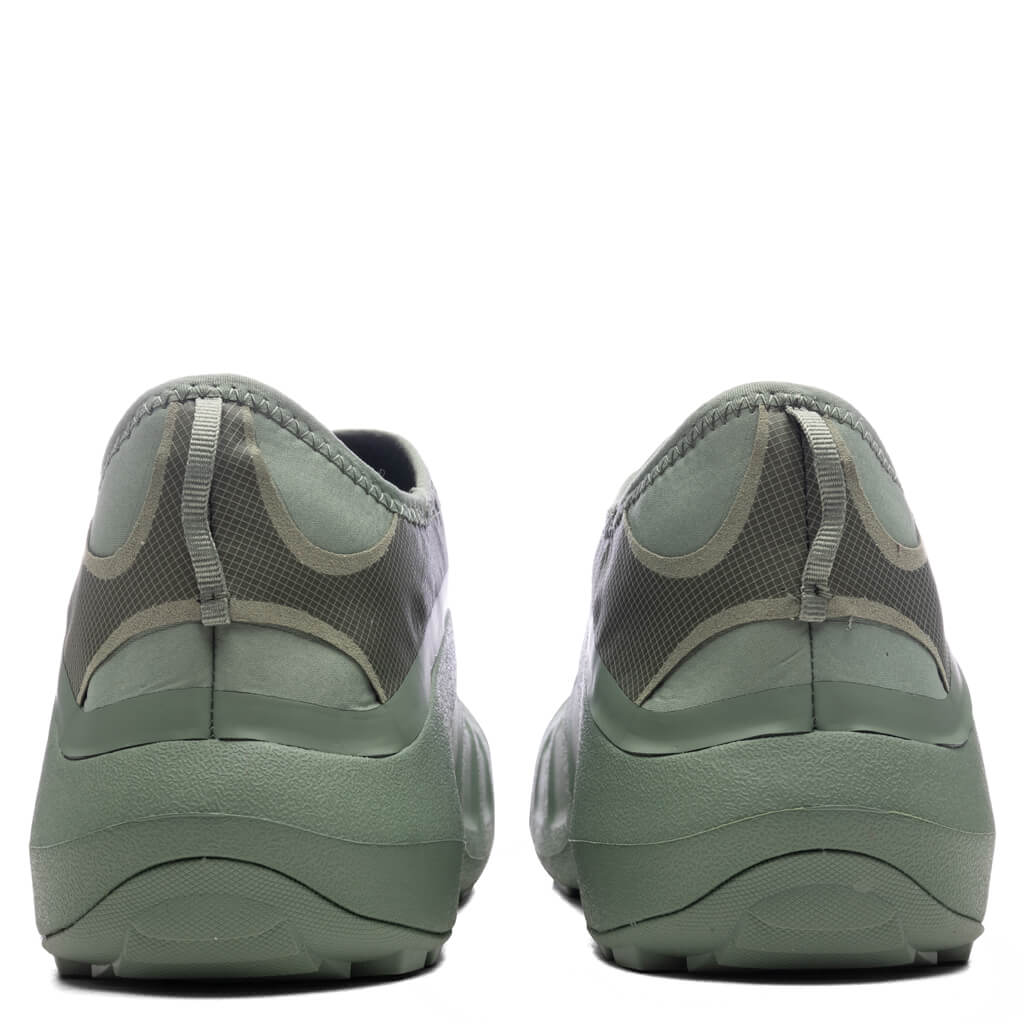Crocs x Satisfy Quick Trail Low in Moss - product image from the listing.