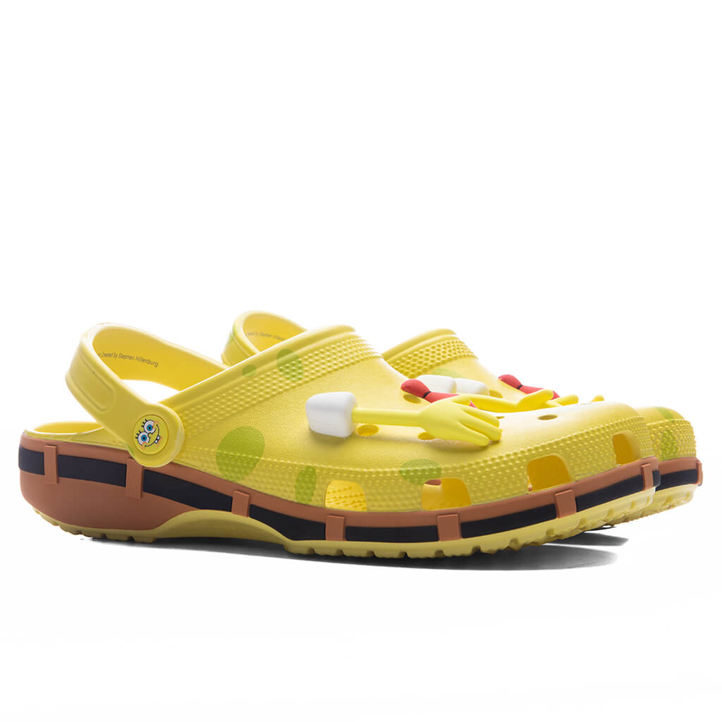 Banana - Crocs x Spongebob Classic Clog - product image from the listing.