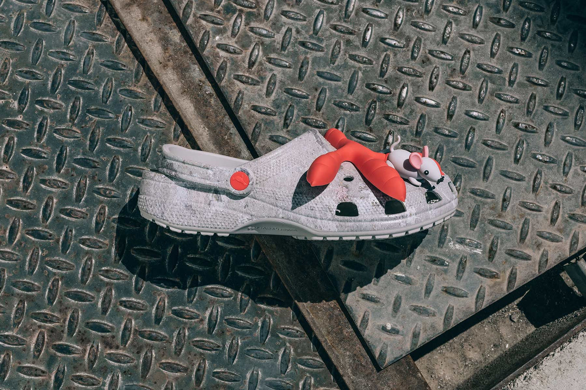Crocs x Staple Sidewalk Luxe Classic Clog in Grey - product image from the listing.