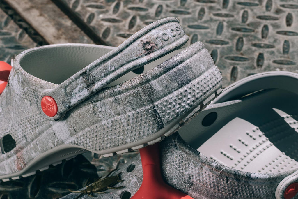 Crocs x Staple Sidewalk Luxe Classic Clog in Grey - product image from the listing.
