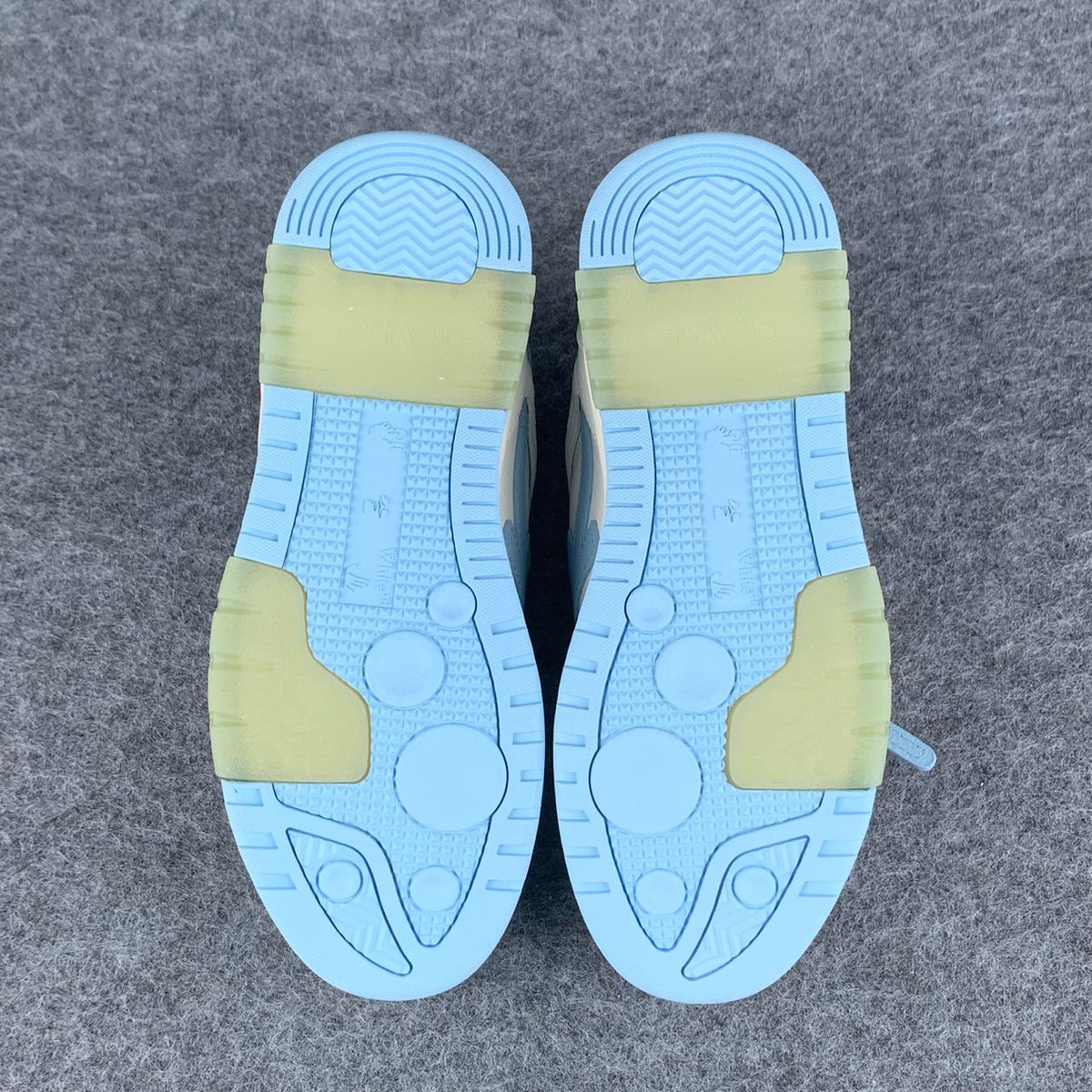 "White Light Blue" Off-White Out of Office - product image from the listing.