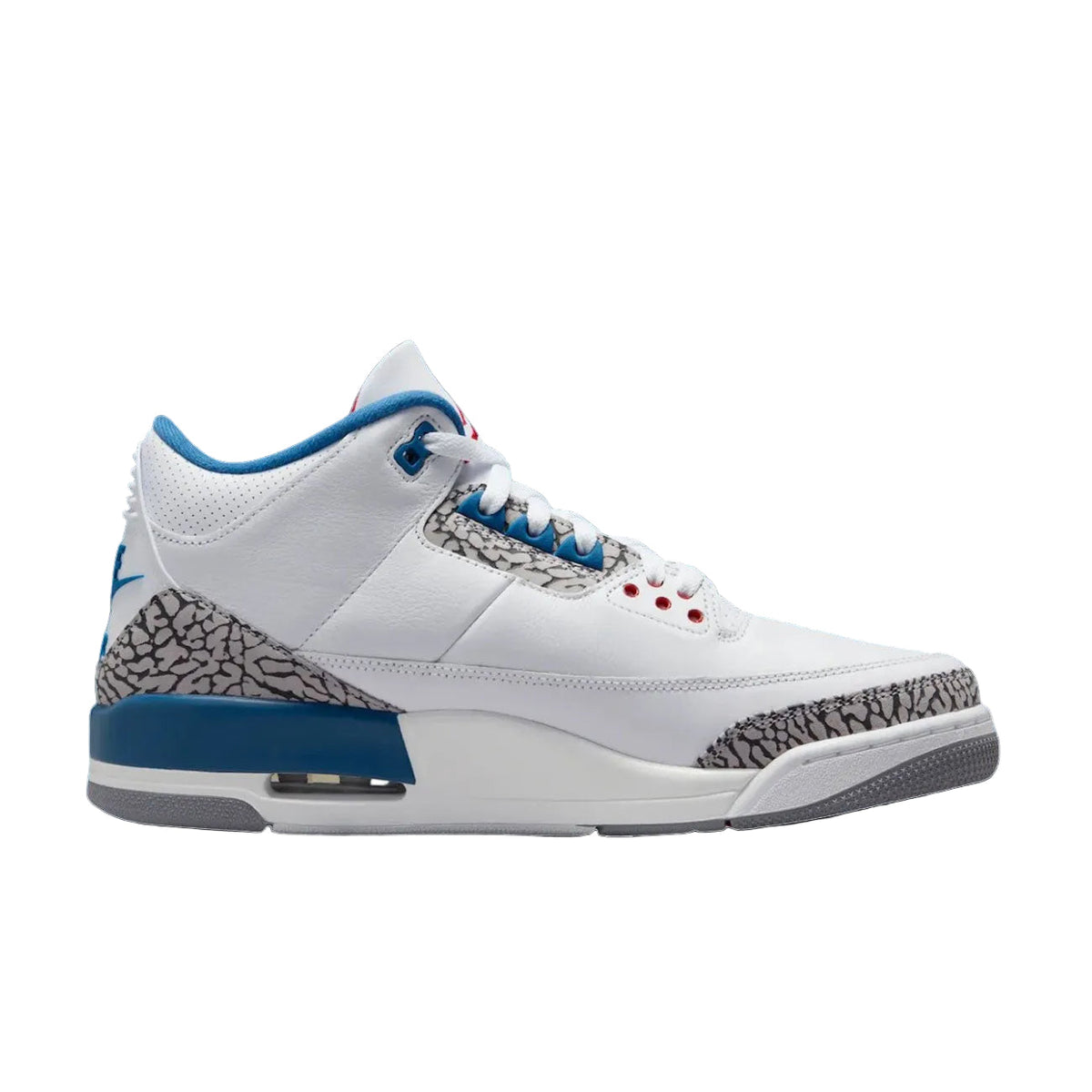White/Fire Red-True Blue - Air Jordan 3 Retro OG - product image from the listing.