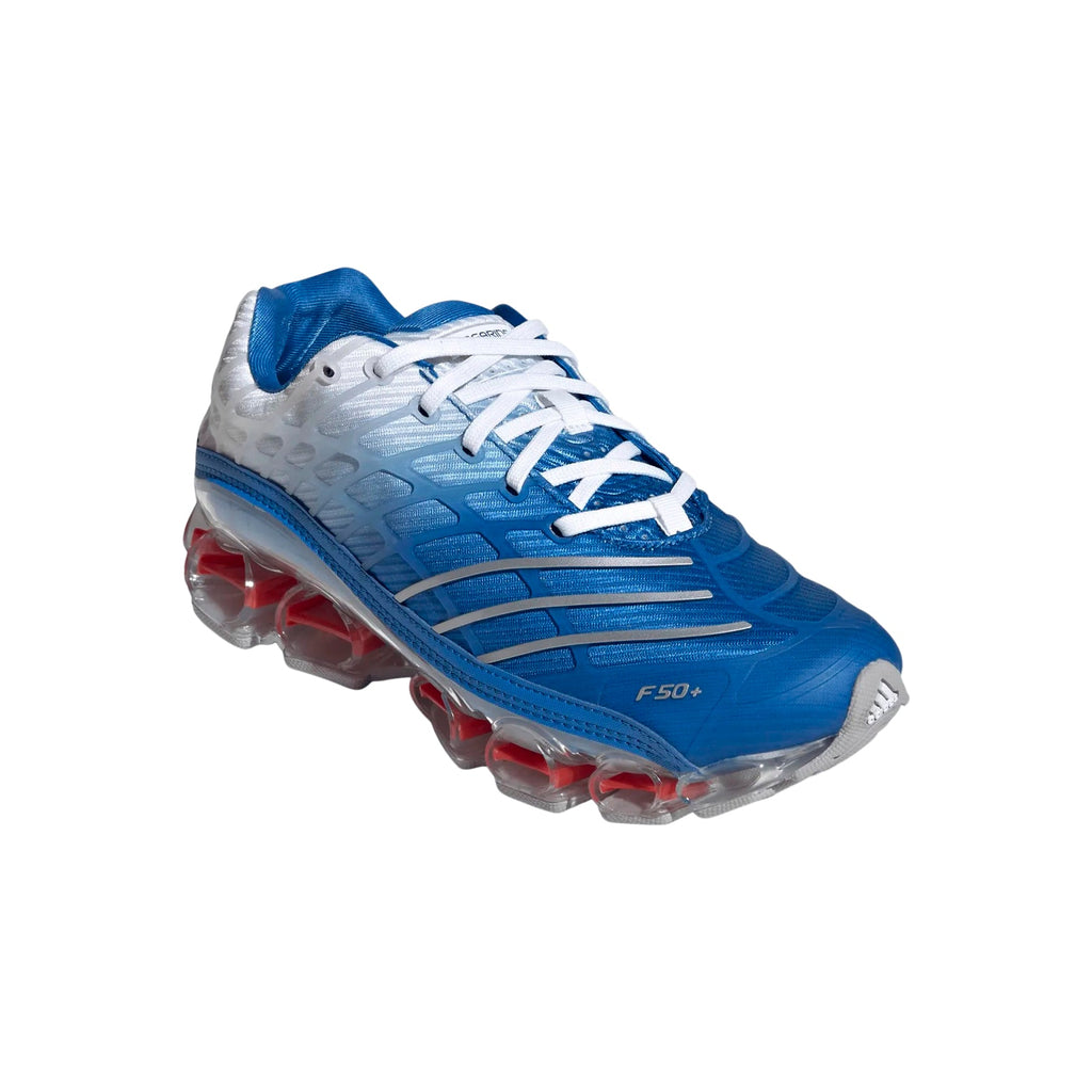Megaride F50 (Blue Bird/Silver Metallic/Cloud White) by adidas - product image from the listing.