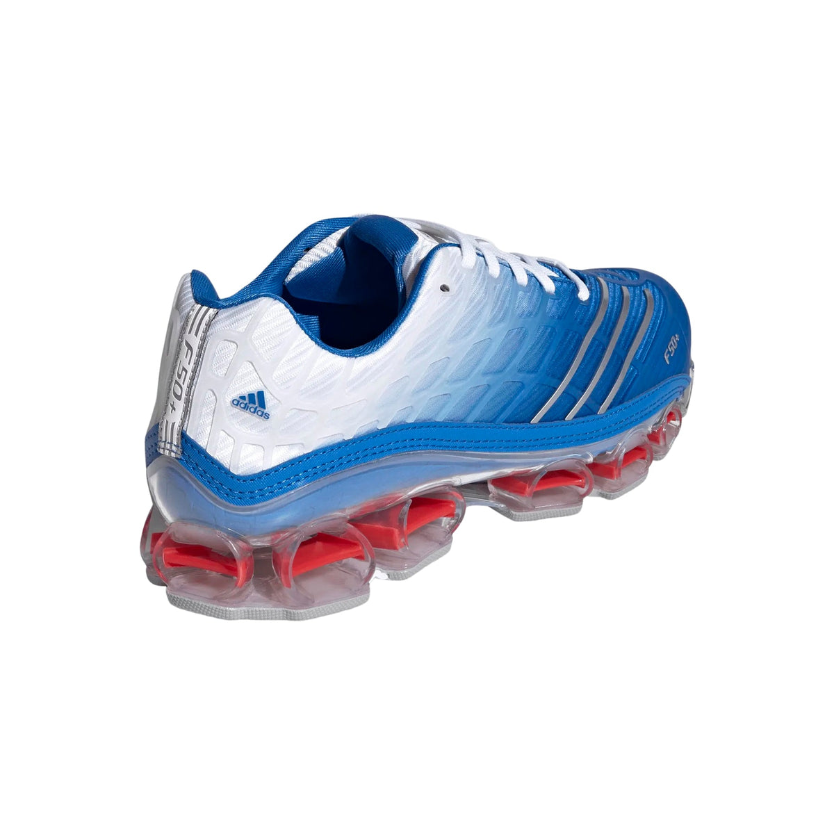 Megaride F50 (Blue Bird/Silver Metallic/Cloud White) by adidas - product image from the listing.