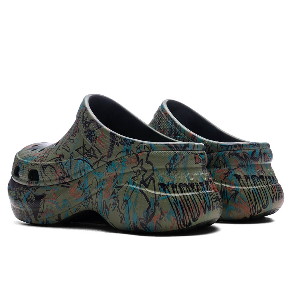 Women's Crocs x Mowalola Bae - Forest - product image from the listing.