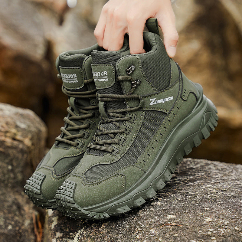 Men's Plus-Size Fall/Winter Boots for Outdoor, Casual, Athletic and Work Wear - Thick-Soled - product image from the listing.