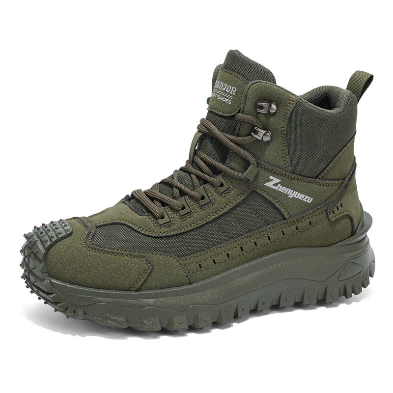 Men's Plus-Size Fall/Winter Boots for Outdoor, Casual, Athletic and Work Wear - Thick-Soled - product image from the listing.