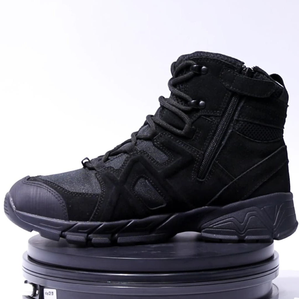 Men's Tiger-Wolf Mid-Cut Tactical Boots for Hiking and Trekking - Large Sizes, Non-Slip Combat and Training Boots - product image from the listing.