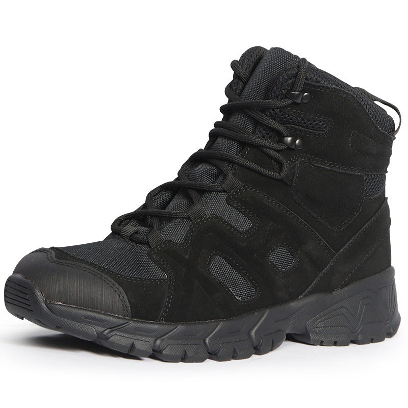 Men's Tiger-Wolf Mid-Cut Tactical Boots for Hiking and Trekking - Large Sizes, Non-Slip Combat and Training Boots - product image from the listing.