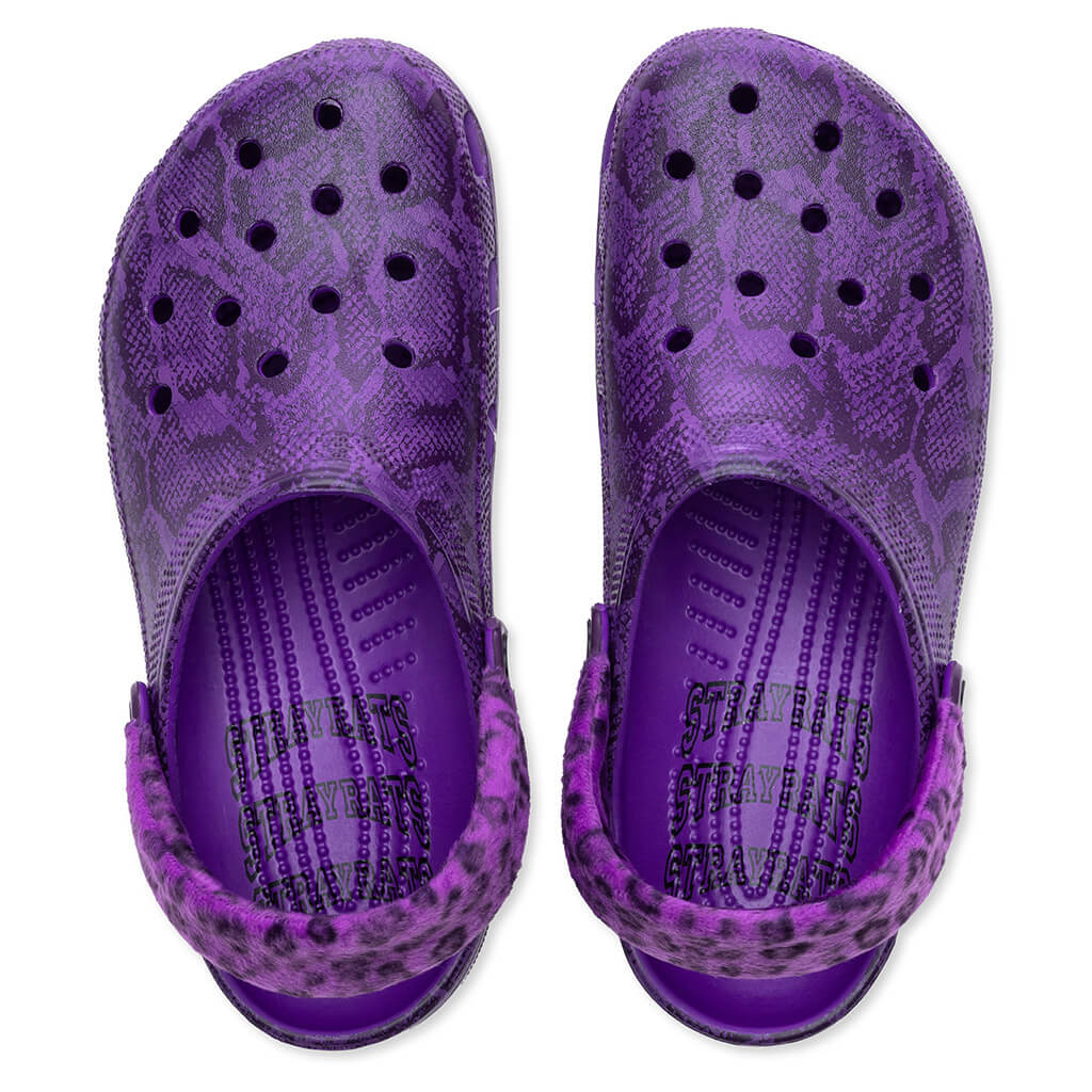 Ultraviolet - Crocs x Stray Rats Classic Clog - product image from the listing.