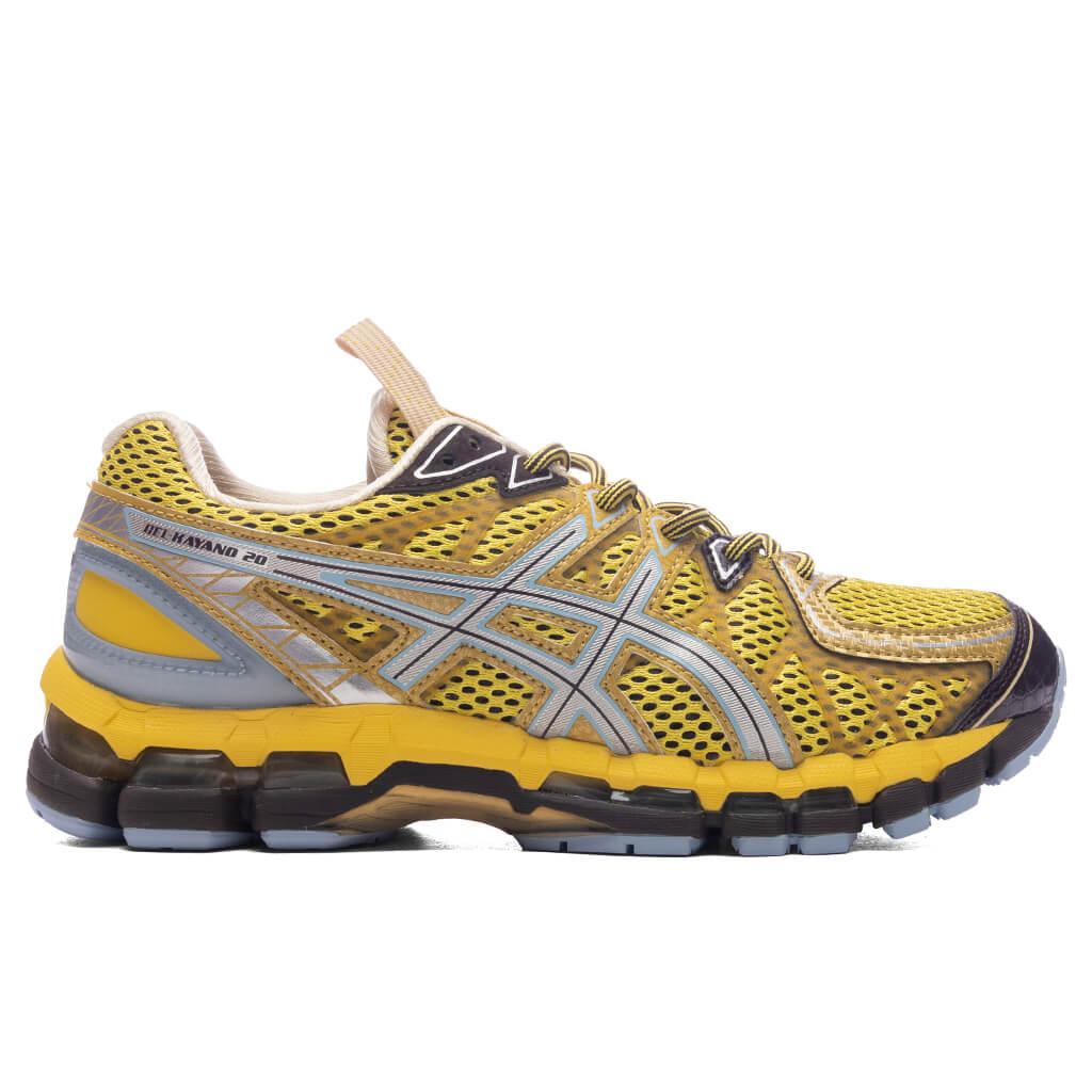 Vibrant Yellow/Pure Silver - UB9-S Gel-Kayano 20 - product image from the listing.