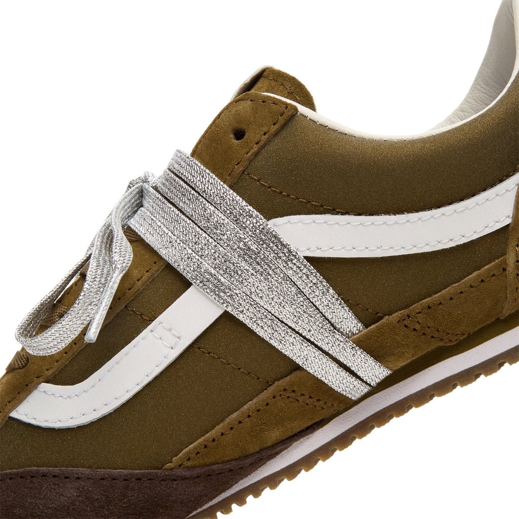 LX SLP Trainer (Pig Suede Olive) by Vans - product image from the listing.
