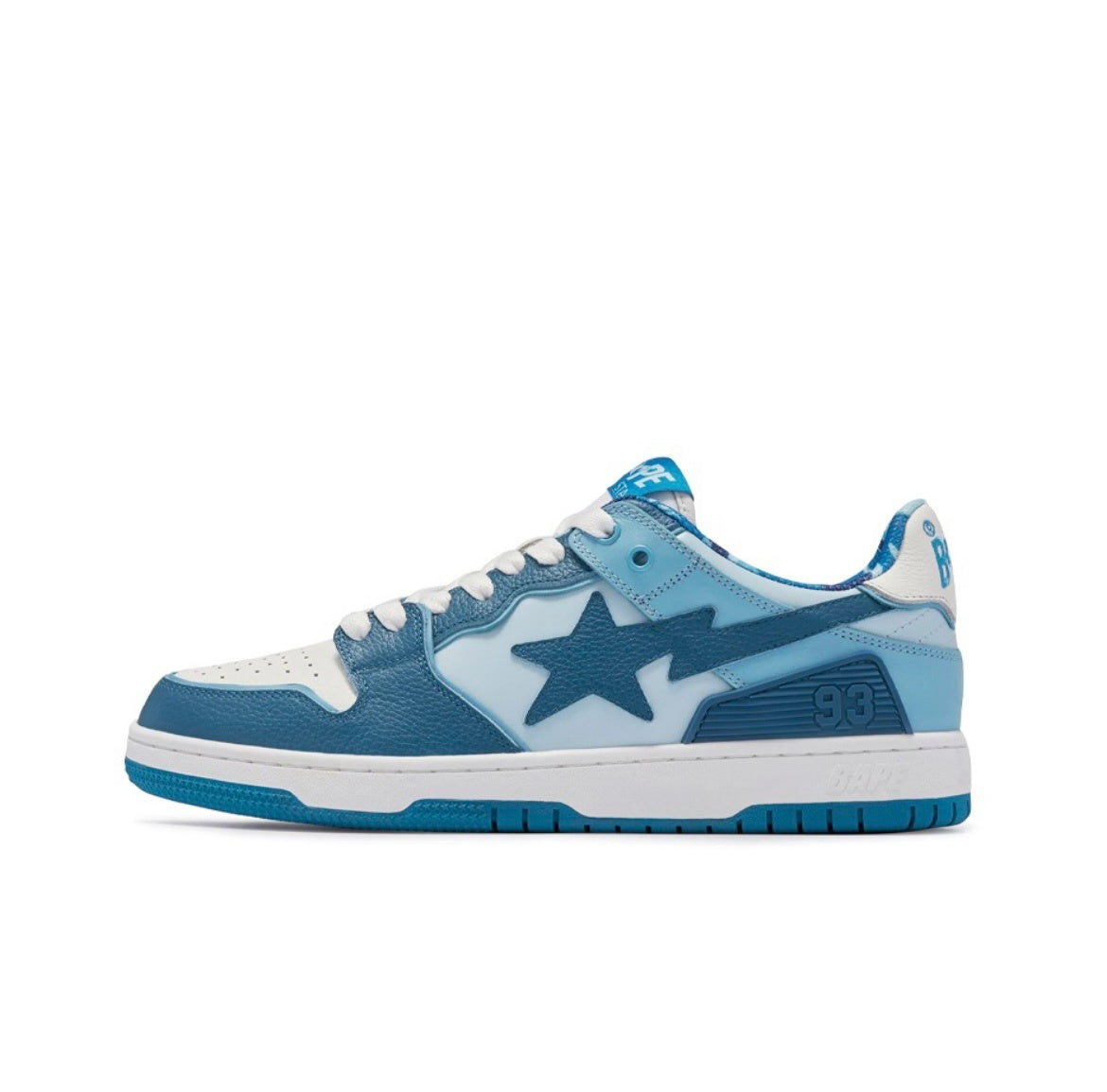 A BATHING APE BAPE SK8 Sta Sneakers in Blue - product image from the listing.