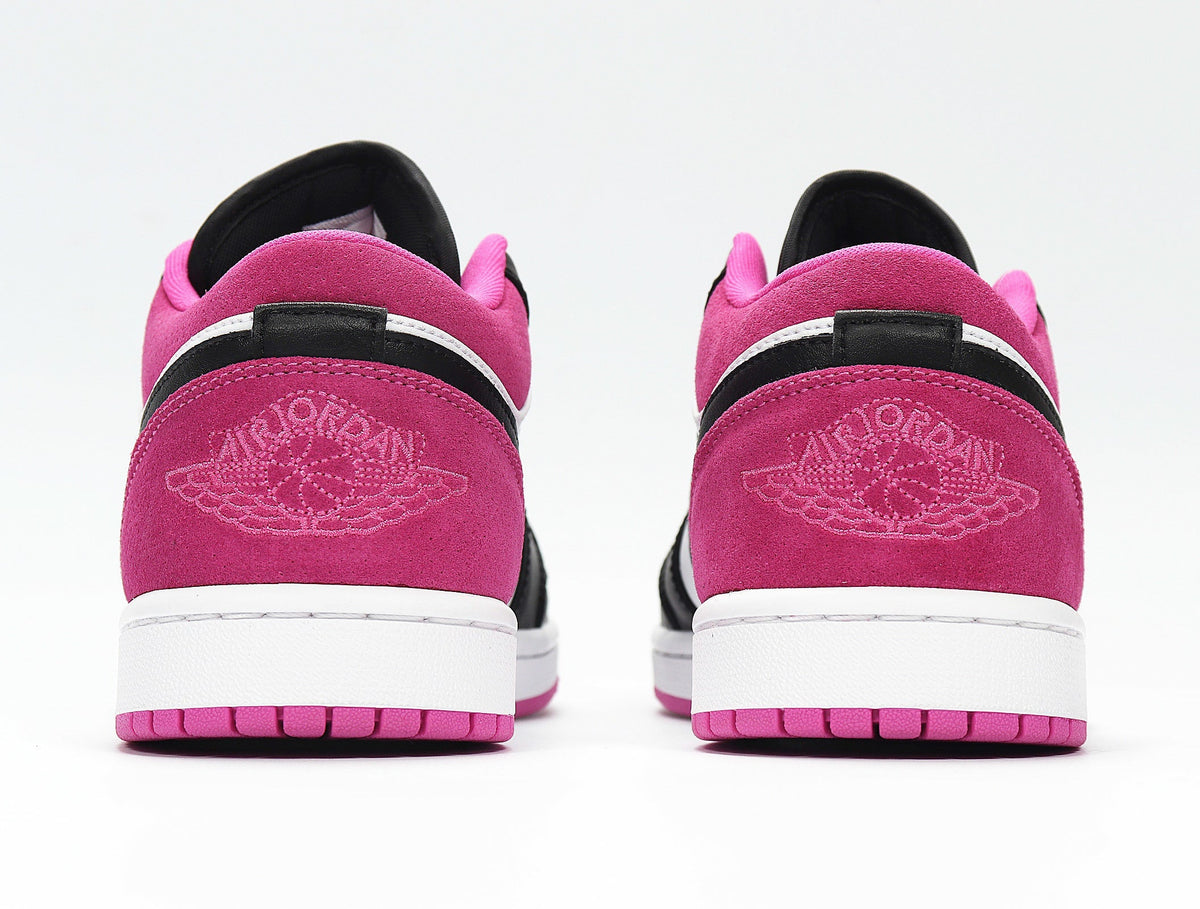 Jordan 1 Low Raspberry Sneakers in Pink Black White CK3022-005 - product image from the listing.