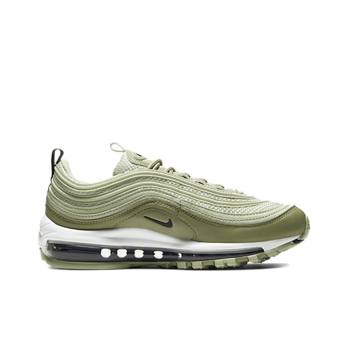 Women's Nike Air Max 97 Sneakers Olive Green CI7388-301 - product image from the listing.