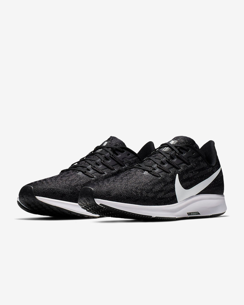 Nike Air Zoom Pegasus 36 Running Shoes in Black White AQ2203-002 - product image from the listing.
