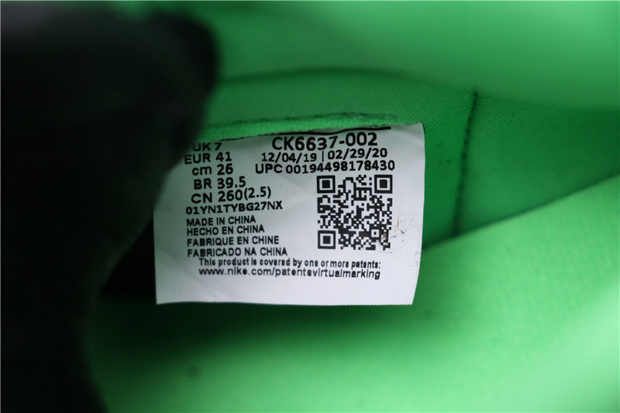 Air Jordan 1 High Zoom Rage Sneakers in Green CK6637-002 - product image from the listing.